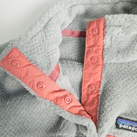 Patagonia Re-Tool Snap-T Pullover Fleece Womens XS Gray Pink Gorpcore 25443 - Picture 7 of 16